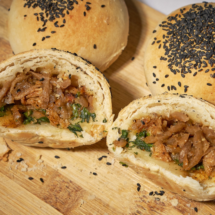 Bánh bao nướng chay