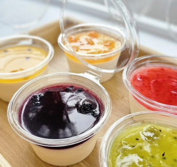 Panna cotta trái cây 